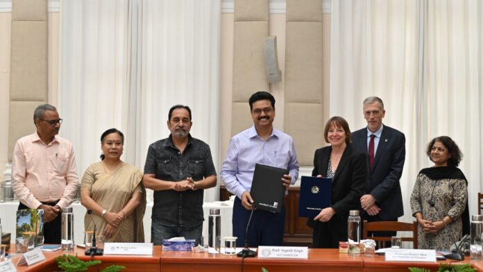 Delhi University (DU) signs MoU with University of Leeds to promote research collaboration and student exchange (Photo via Leeds University)