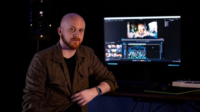 Yonatan Dor, head of the Dor Brothers video production studio, sits at his home in Lisbon, Portugal, July 7, 2025. The studio has embraced AI and their videos, generated entirely by the technology, have stormed the internet. (Daniel Rodrigues/The New York Times)