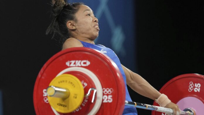 After completing her rehabilitation and working on her technique in snatch, the Tokyo Olympics silver medalist is ready for another shot at the elusive Asian Games medal. (AP Photo)