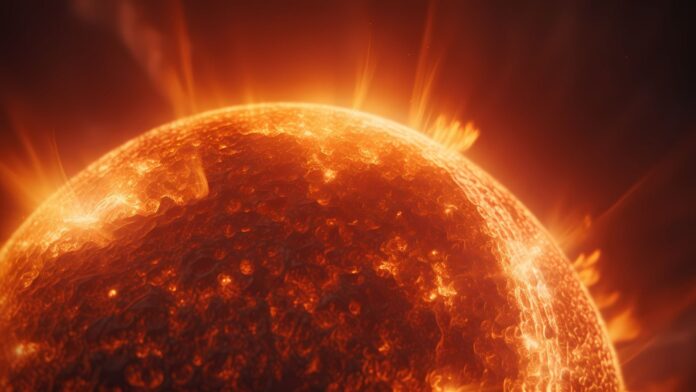 The chromosphere is cooler but denser than the corona.(AI-generated Image for representation/FreePik)