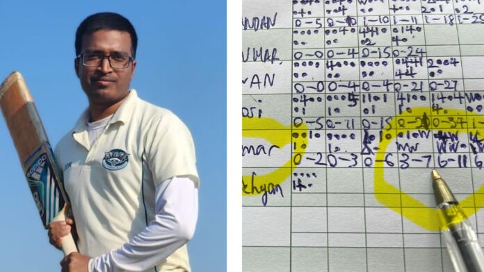 Kishore Kumar Sadhak took two hat-tricks in a single game, both coming in successive overs. (PHOTOS: Facebook via Ipswich & Colchester Cricket Club )