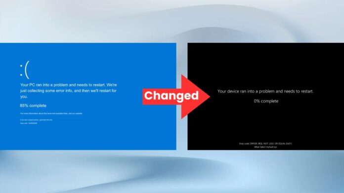 Windows 11’s New Black Screen of Death is Rolling Out for Users